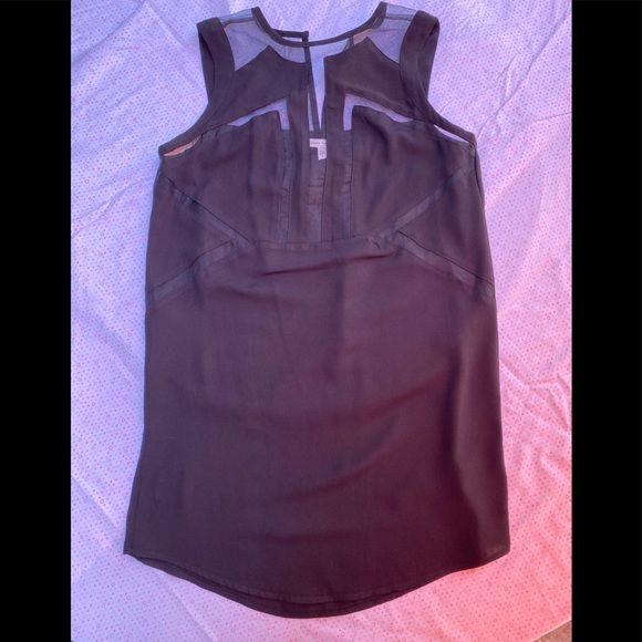 SILENT + NOISE BLACK MESH INSERT DRESS - Picture 8 of 9